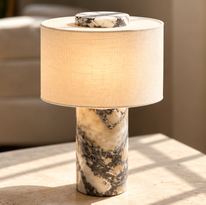 LumaStone Luxury Rechargeable Table Lamp