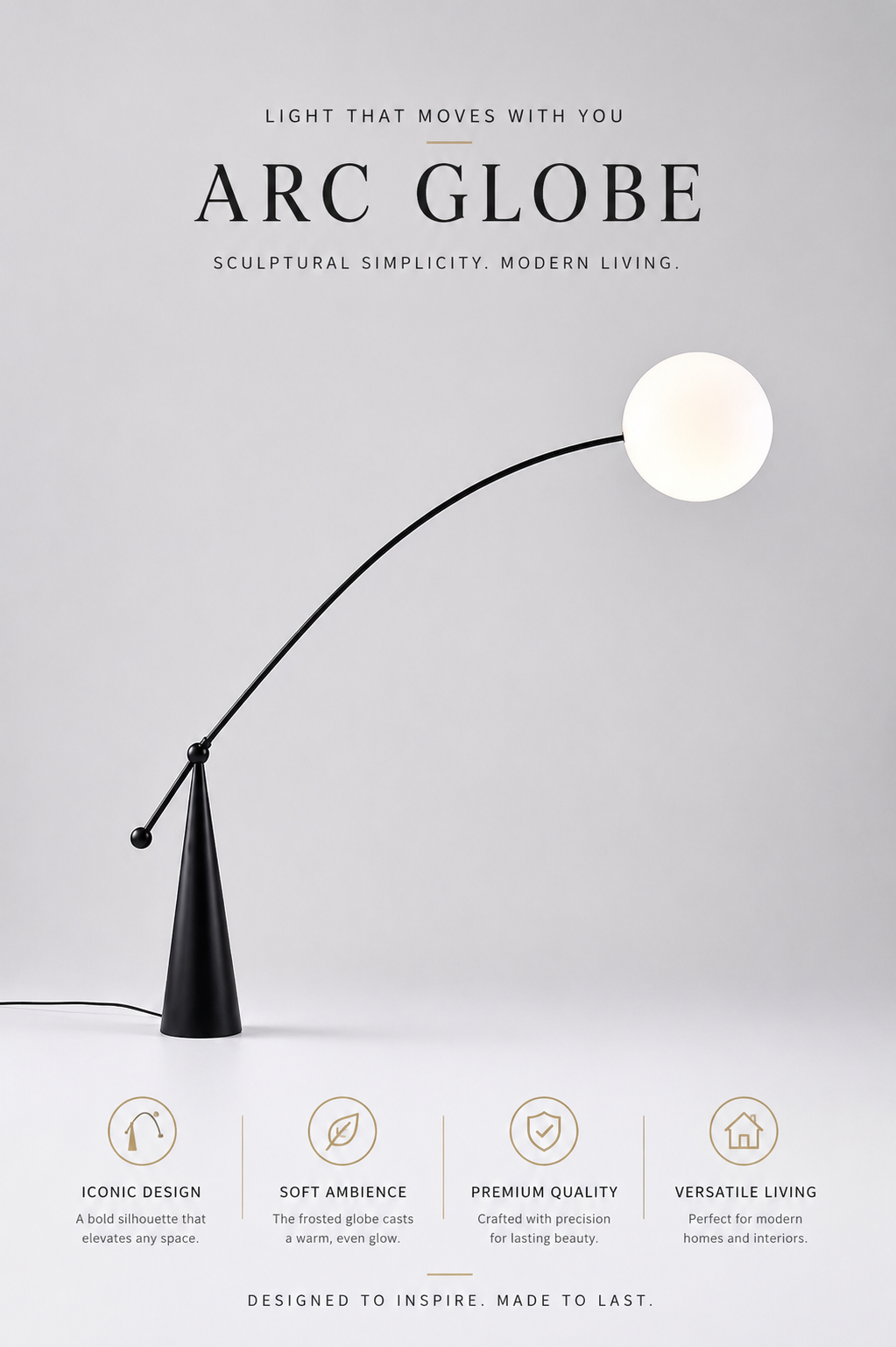 Arc Globe Floor Lamp