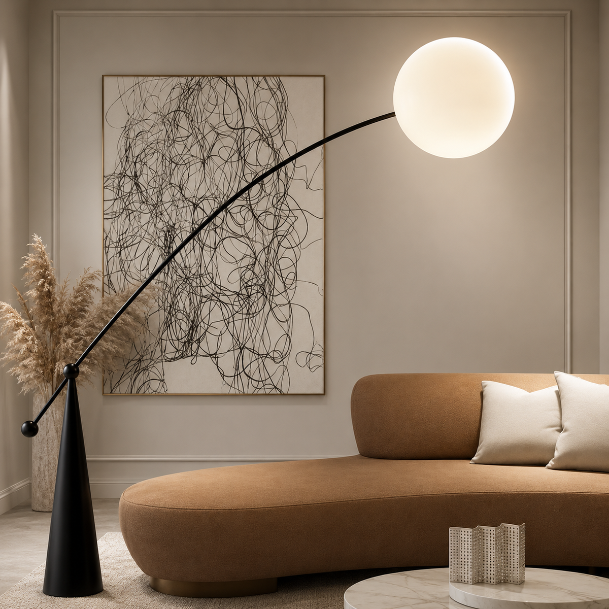 Arc Globe Floor Lamp