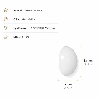 Orbis Glass Wall Lamp