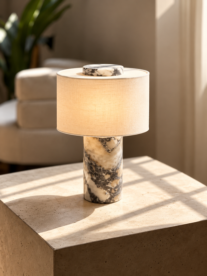 LumaStone Luxury Rechargeable Table Lamp