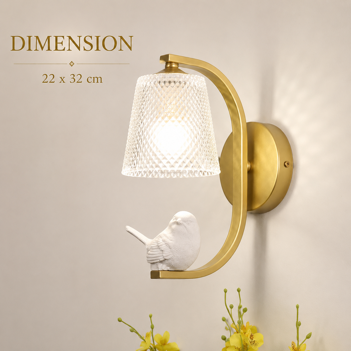 Aviara Bird Wall Lamp