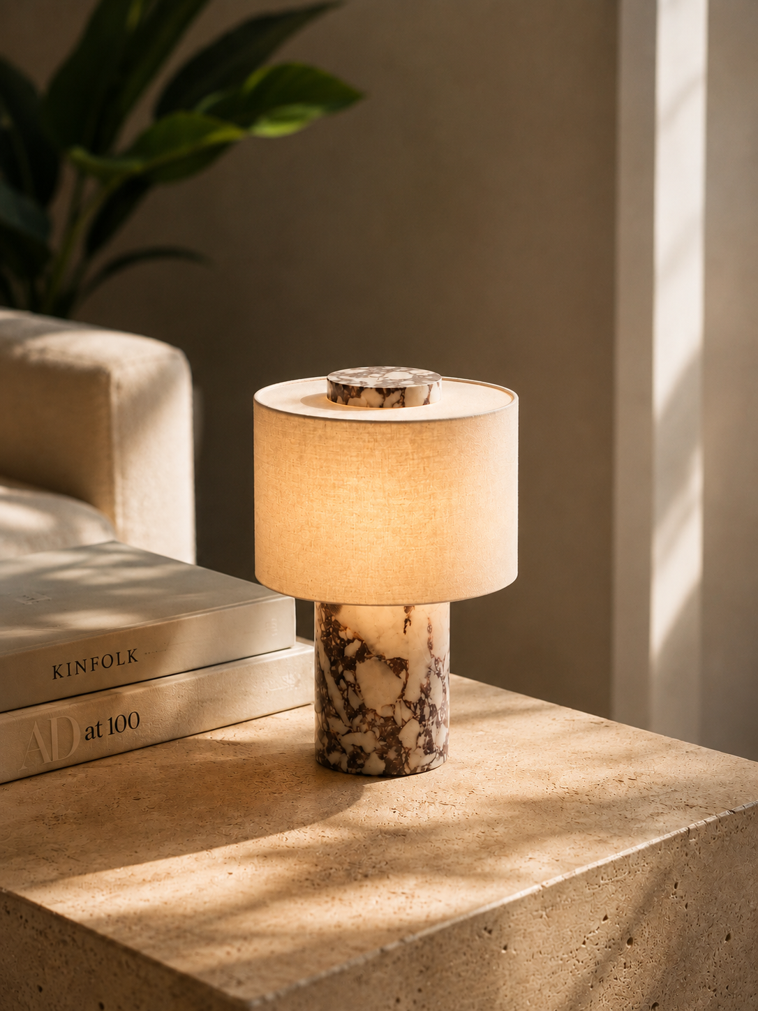 LumaStone Luxury Rechargeable Table Lamp