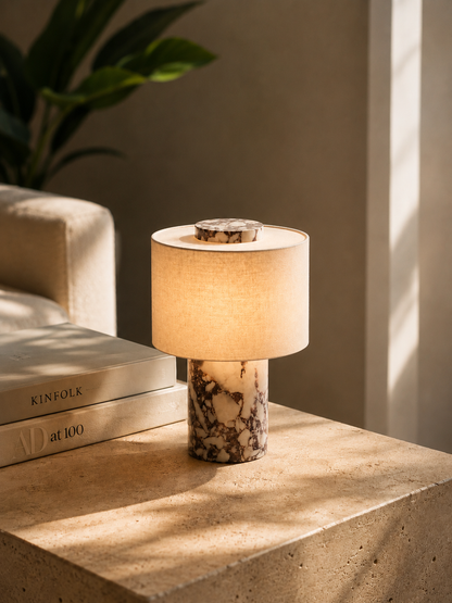 LumaStone Luxury Rechargeable Table Lamp
