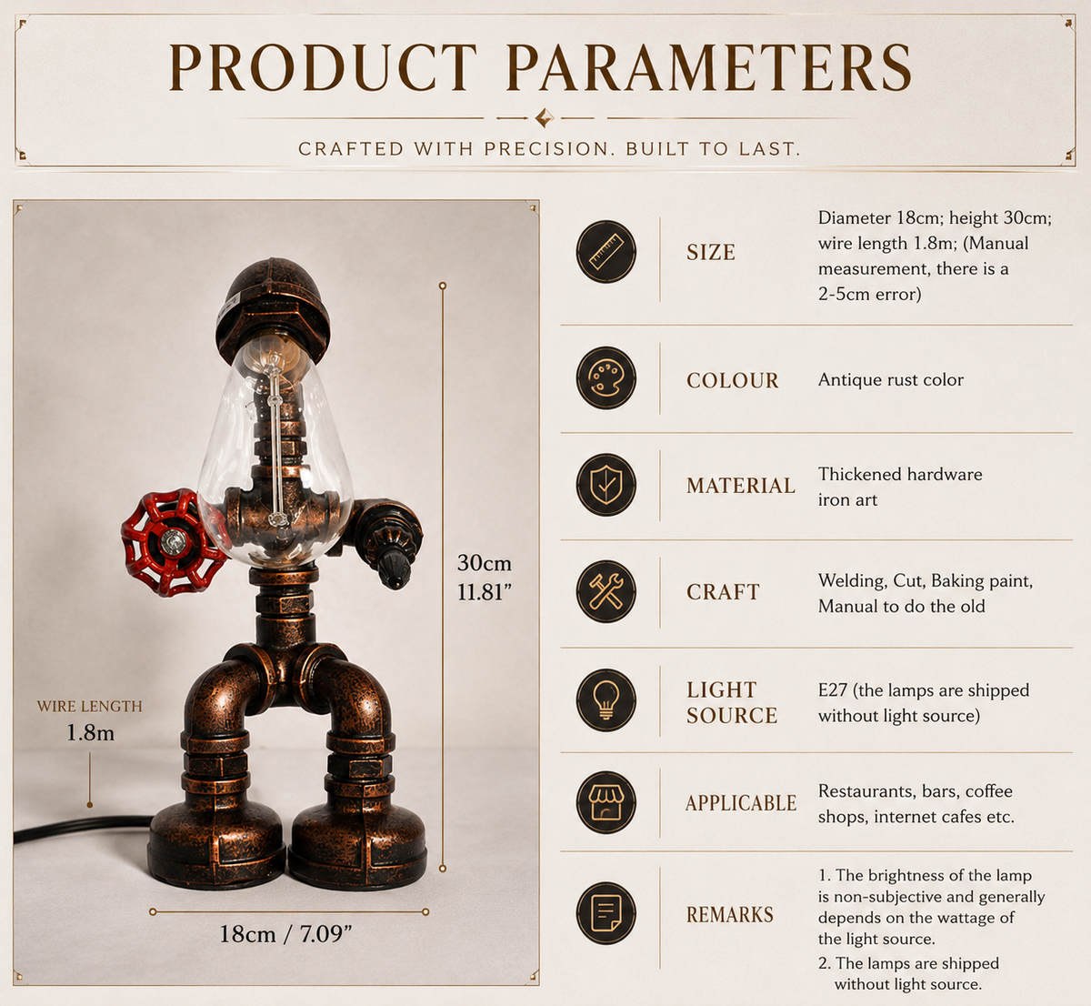 Forge Industrial Table Lamp