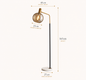 Marble Globe Floor Lamp